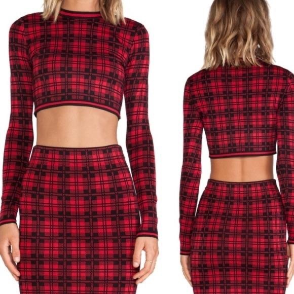 Torn by Ronny Kobo stretch-knit Top and midi skirt - Picture 2 of 10